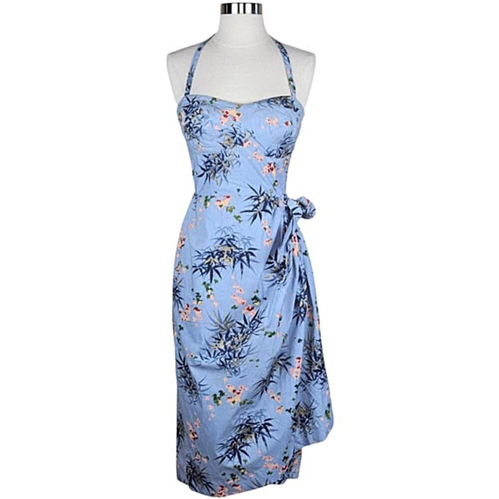 Vintage '50s Tori Richard Honolulu Tiki Print Sarong Dress w/ Bolero XS